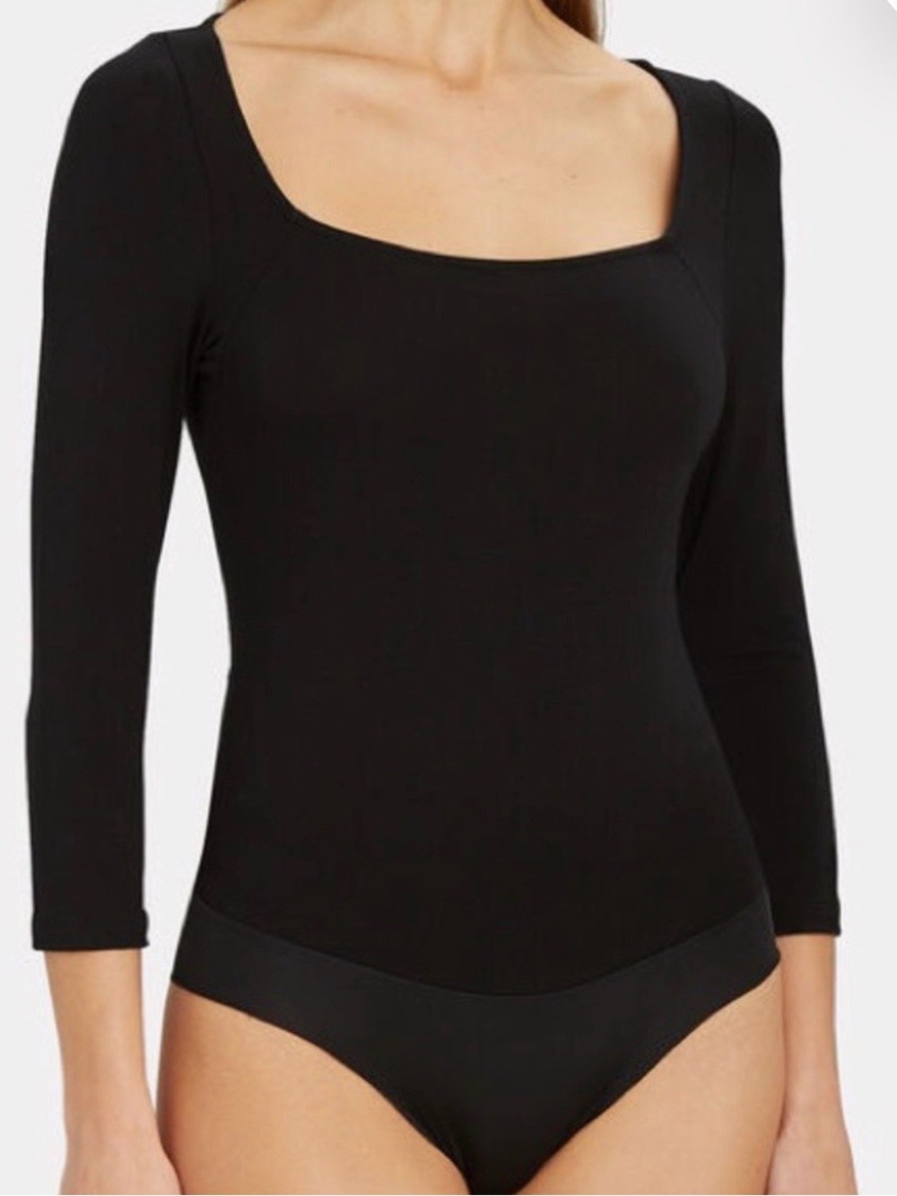 L'AGENCE Angel Square Neck Bodysuit - Picture 2 of 10